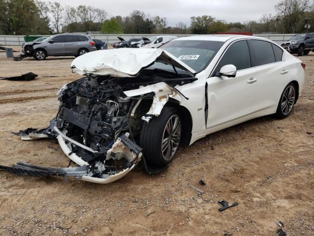 JN1EV7AP4JM351096 - 2018 INFINITI Q50 LUXE WHITE photo 1