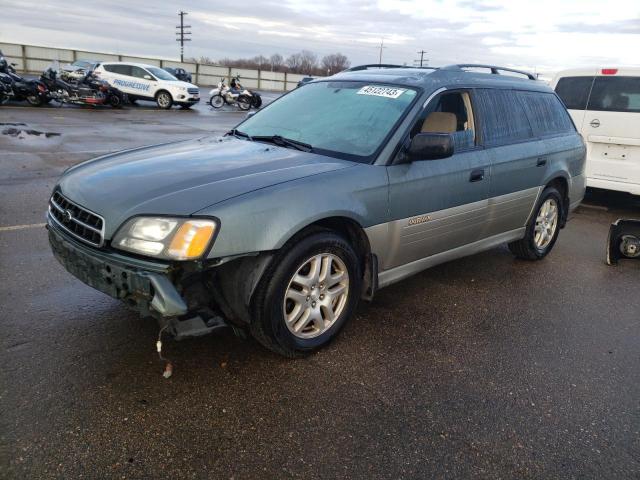 4S3BH665227603386 - 2002 SUBARU LEGACY OUTBACK GREEN photo 1