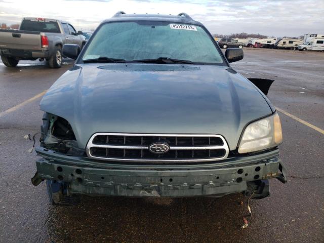 4S3BH665227603386 - 2002 SUBARU LEGACY OUTBACK GREEN photo 5