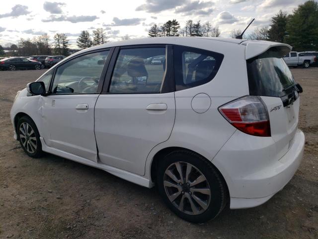 JHMGE8H56CC026859 - 2012 HONDA FIT SPORT WHITE photo 2