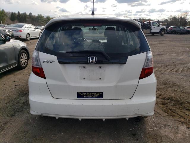 JHMGE8H56CC026859 - 2012 HONDA FIT SPORT WHITE photo 6