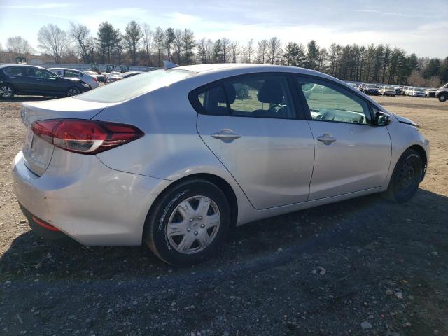 3KPFK4A75HE084519 - 2017 KIA FORTE LX SILVER photo 3