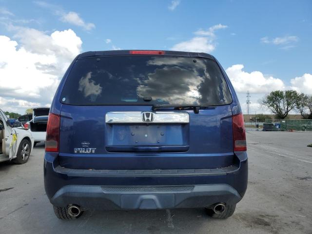 5FNYF3H52DB005260 - 2013 HONDA PILOT EXL BLUE photo 6