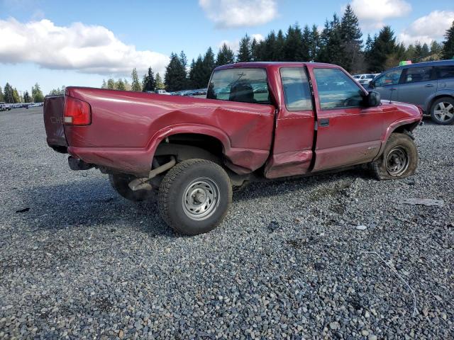 1GCDT19W728203364 - 2002 CHEVROLET S TRUCK S10 BURGUNDY photo 3