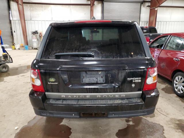 SALSK25438A160432 - 2008 LAND ROVER RANGE ROVE HSE BLACK photo 6