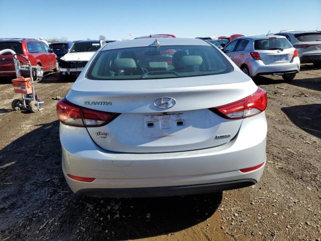 KMHDH4AE4EU058247 - 2014 HYUNDAI ELANTRA SE SILVER photo 6