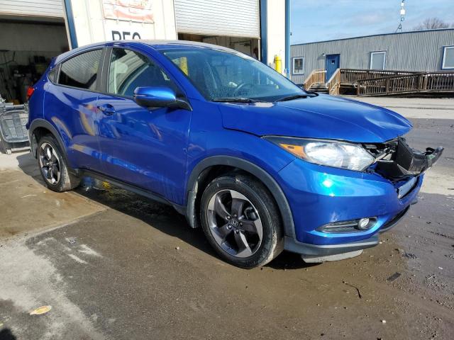 3CZRU6H50JG716810 - 2018 HONDA HR-V EX BLUE photo 4