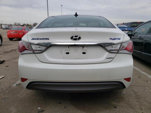 KMHEC4A45FA120221 - 2015 HYUNDAI SONATA HYBRID WHITE photo 6