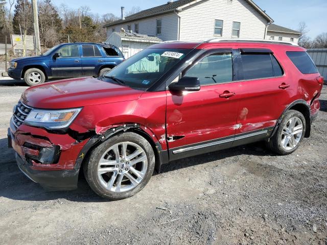 1FM5K8D85GGC39166 - 2016 FORD EXPLORER XLT RED photo 1