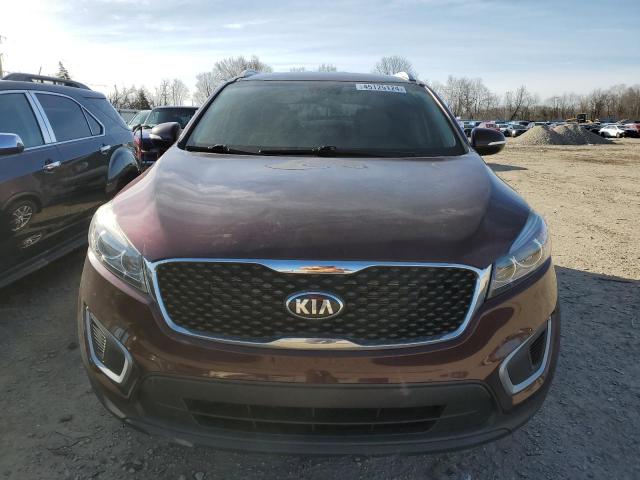 5XYPG4A36HG281477 - 2017 KIA SORENTO LX MAROON photo 5