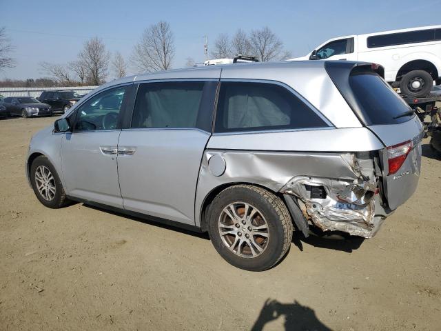 5FNRL5H48DB021804 - 2013 HONDA ODYSSEY EX SILVER photo 2