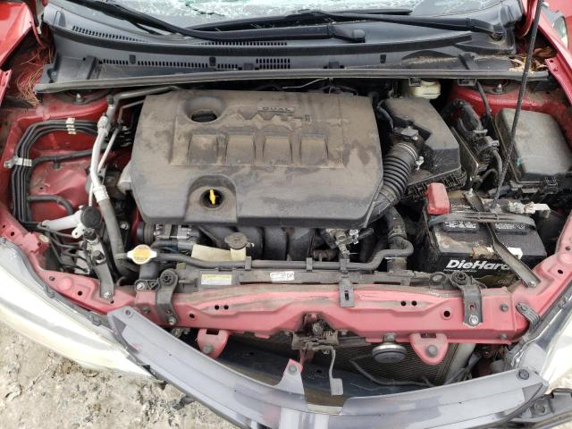 5YFBURHE4GP387251 - 2016 TOYOTA COROLLA L RED photo 11