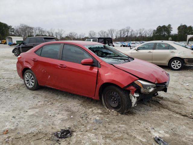 5YFBURHE4GP387251 - 2016 TOYOTA COROLLA L RED photo 4