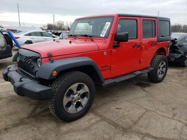 1C4BJWDG9FL702504 - 2015 JEEP WRANGLER U SPORT RED photo 1