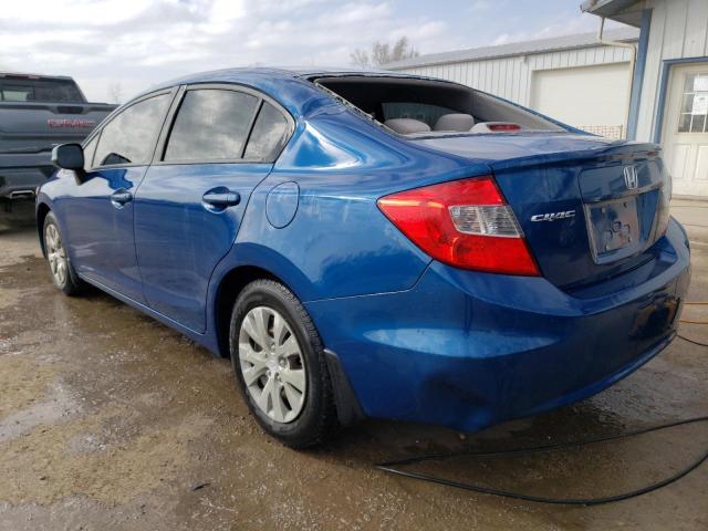 19XFB2F53CE034335 - 2012 HONDA CIVIC LX BLUE photo 2