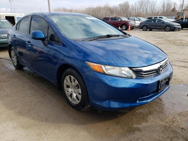 19XFB2F53CE034335 - 2012 HONDA CIVIC LX ლურჯი ფოტო 4