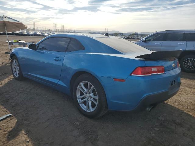 2G1FD1E36F9110100 - 2015 CHEVROLET CAMARO LT BLUE photo 2