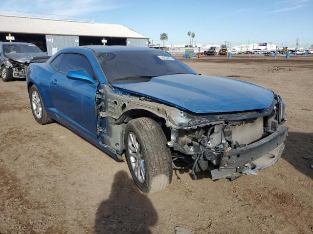 2G1FD1E36F9110100 - 2015 CHEVROLET CAMARO LT BLUE photo 4