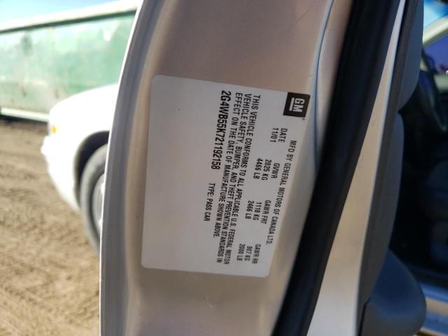 2G4WB55K721192158 - 2002 BUICK REGAL LS 灰色 照片 12