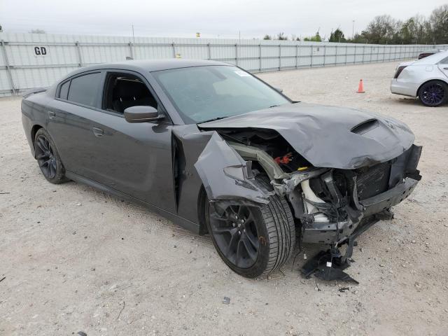 2C3CDXGJ5KH603005 - 2019 DODGE CHARGER SCAT PACK GRAY photo 4