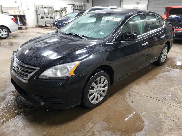 3N1AB7AP7EL659631 - 2014 NISSAN SENTRA S BLACK photo 1