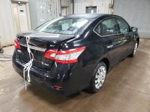 3N1AB7AP7EL659631 - 2014 NISSAN SENTRA S BLACK photo 3