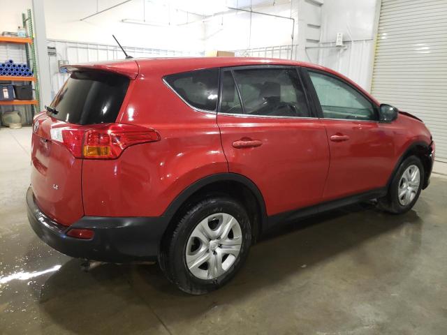 2T3ZFREVXFW223312 - 2015 TOYOTA RAV4 LE RED photo 3