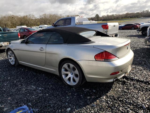 WBAEK13507CN72401 - 2007 BMW 650 I SILVER photo 2