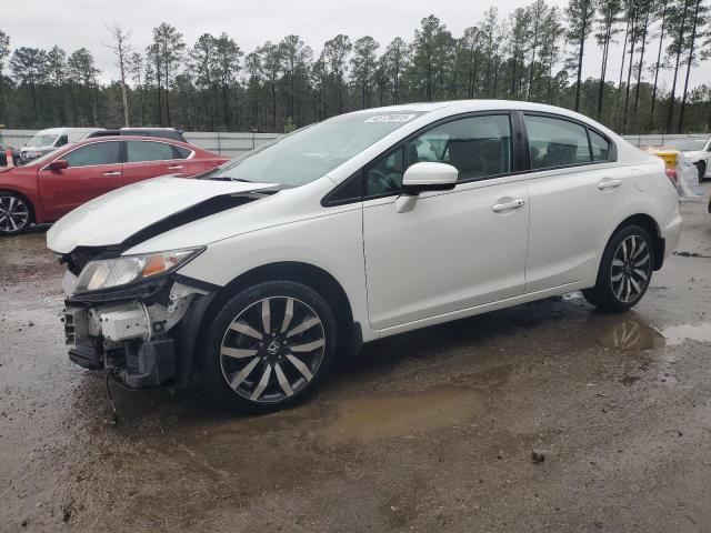 19XFB2F99EE085067 - 2014 HONDA CIVIC EXL WHITE photo 1