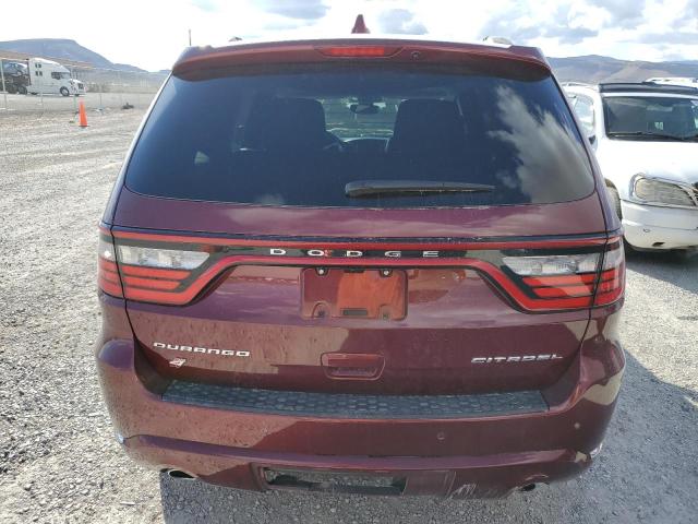 1C4RDJEG9KC795266 - 2019 DODGE DURANGO CITADEL MAROON photo 6