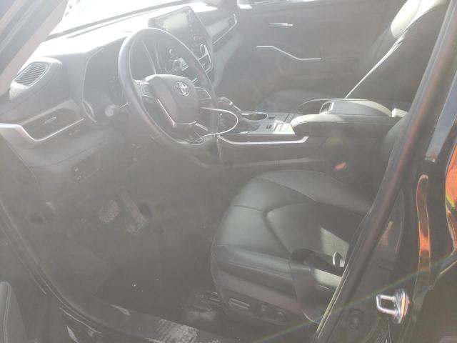 5TDHZRBH9MS100391 - 2021 TOYOTA HIGHLANDER XLE BLACK photo 7