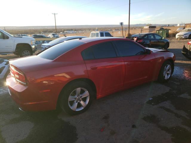 2C3CDXHG5DH653747 - 2013 DODGE CHARGER SXT RED photo 3