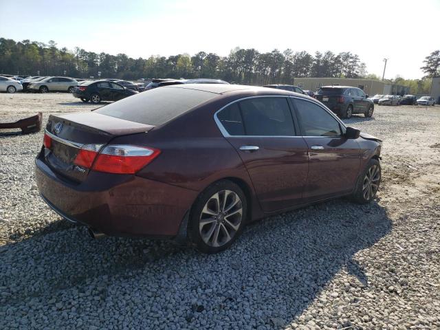 1HGCR2F50DA067846 - 2013 HONDA ACCORD SPORT BURGUNDY photo 3