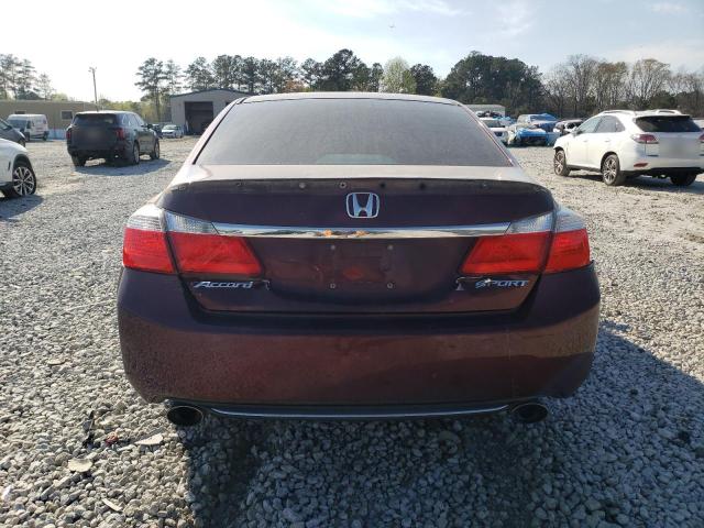 1HGCR2F50DA067846 - 2013 HONDA ACCORD SPORT BURGUNDY photo 6