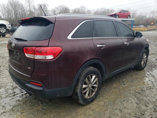 5XYPG4A37HG256927 - 2017 KIA SORENTO LX BURGUNDY photo 3