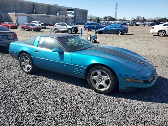 1G1YY23P5P5119314 - 1993 CHEVROLET CORVETTE TEAL photo 4