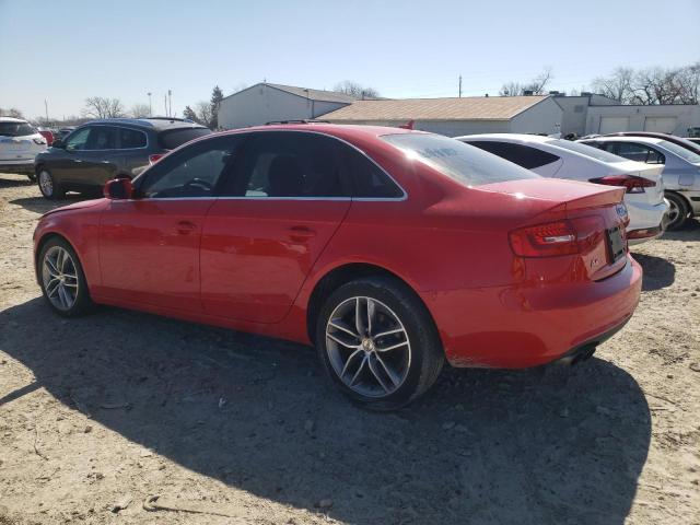 WAUBFAFLXDN044317 - 2013 AUDI A4 PREMIUM RED photo 2