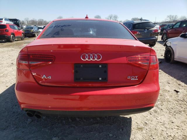 WAUBFAFLXDN044317 - 2013 AUDI A4 PREMIUM RED photo 6