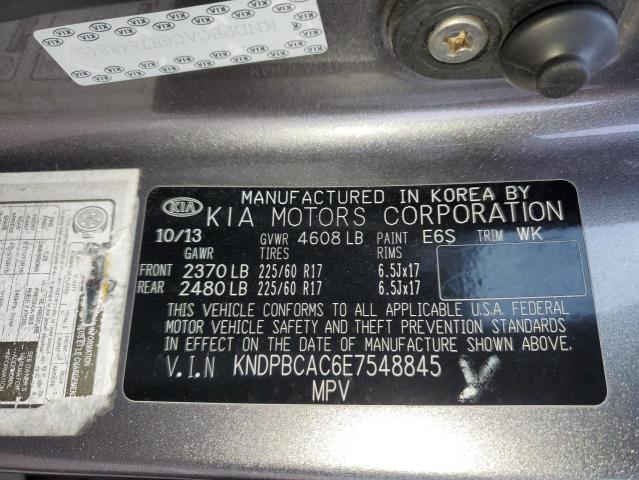 KNDPBCAC6E7548845 - 2014 KIA SPORTAGE LX GRAY photo 13