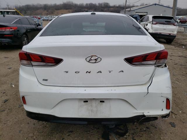 5NPE24AF4KH796378 - 2019 HYUNDAI SONATA SE WHITE photo 6