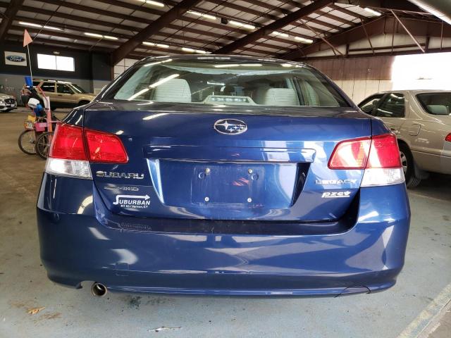 4S3BMBA66A3231397 - 2010 SUBARU LEGACY 2.5I BLUE photo 6