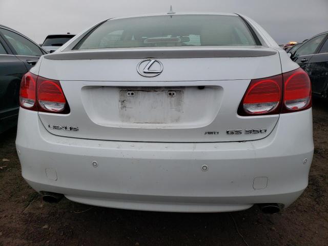 JTHCE96S380014268 - 2008 LEXUS GS 350 WHITE photo 6