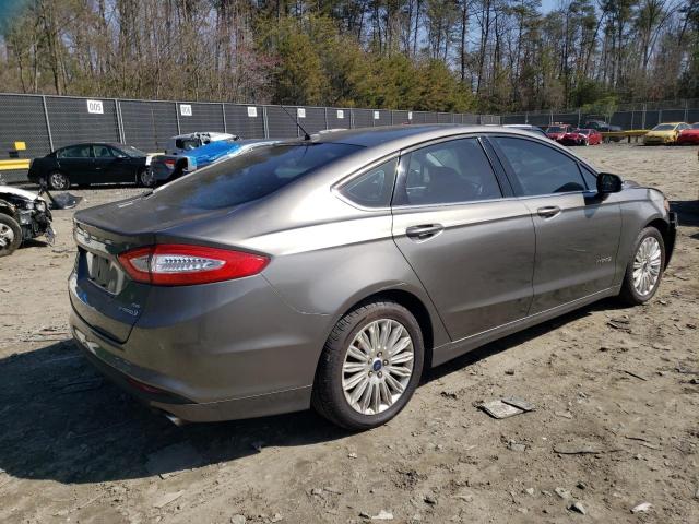 3FA6P0LU1ER351033 - 2014 FORD FUSION SE HYBRID GRAY photo 3