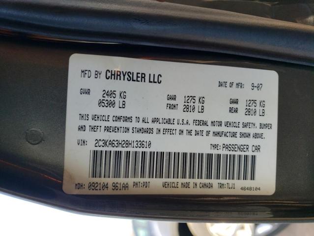 2C3KA63H28H133610 - 2008 CHRYSLER 300C GRAY photo 12