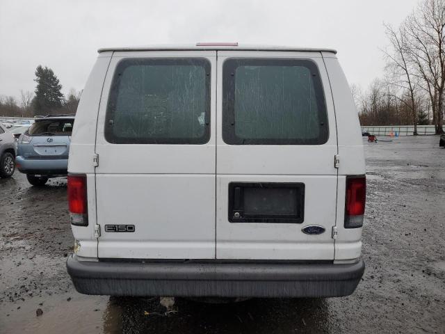 1FTRE14W45HA07281 - 2005 FORD ECONOLINE E150 VAN WHITE photo 6