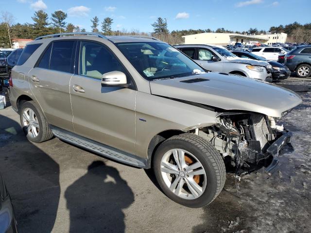 4JGDA5HB4CA076509 - 2012 MERCEDES-BENZ ML 350 4MATIC SILVER photo 4