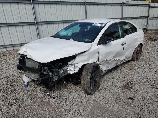 3KPF34AD5ME291134 - 2021 KIA FORTE GT LINE WHITE photo 1