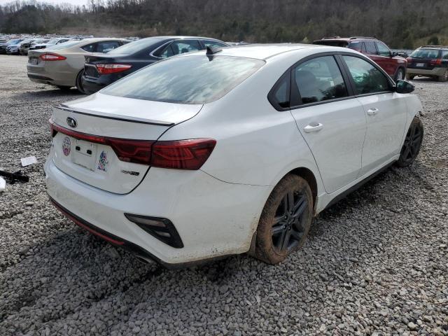 3KPF34AD5ME291134 - 2021 KIA FORTE GT LINE WHITE photo 3