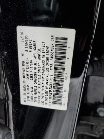 19UUB3F52GA003312 - 2016 ACURA TLX TECH BLACK photo 12