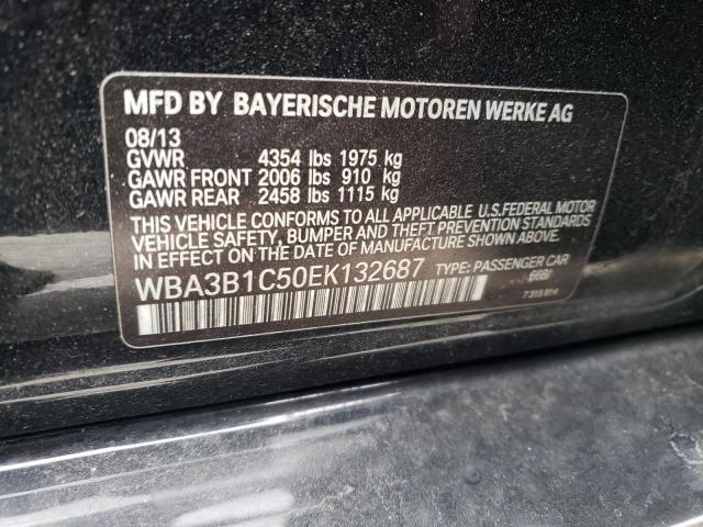 WBA3B1C50EK132687 - 2014 BMW 320 I BLACK photo 12